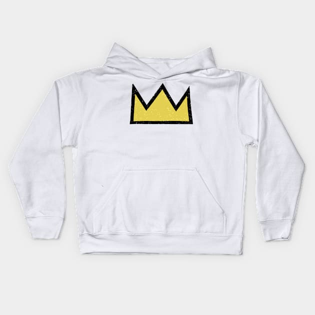 Riverdale Jughead Crown Kids Hoodie by johnoconnorart